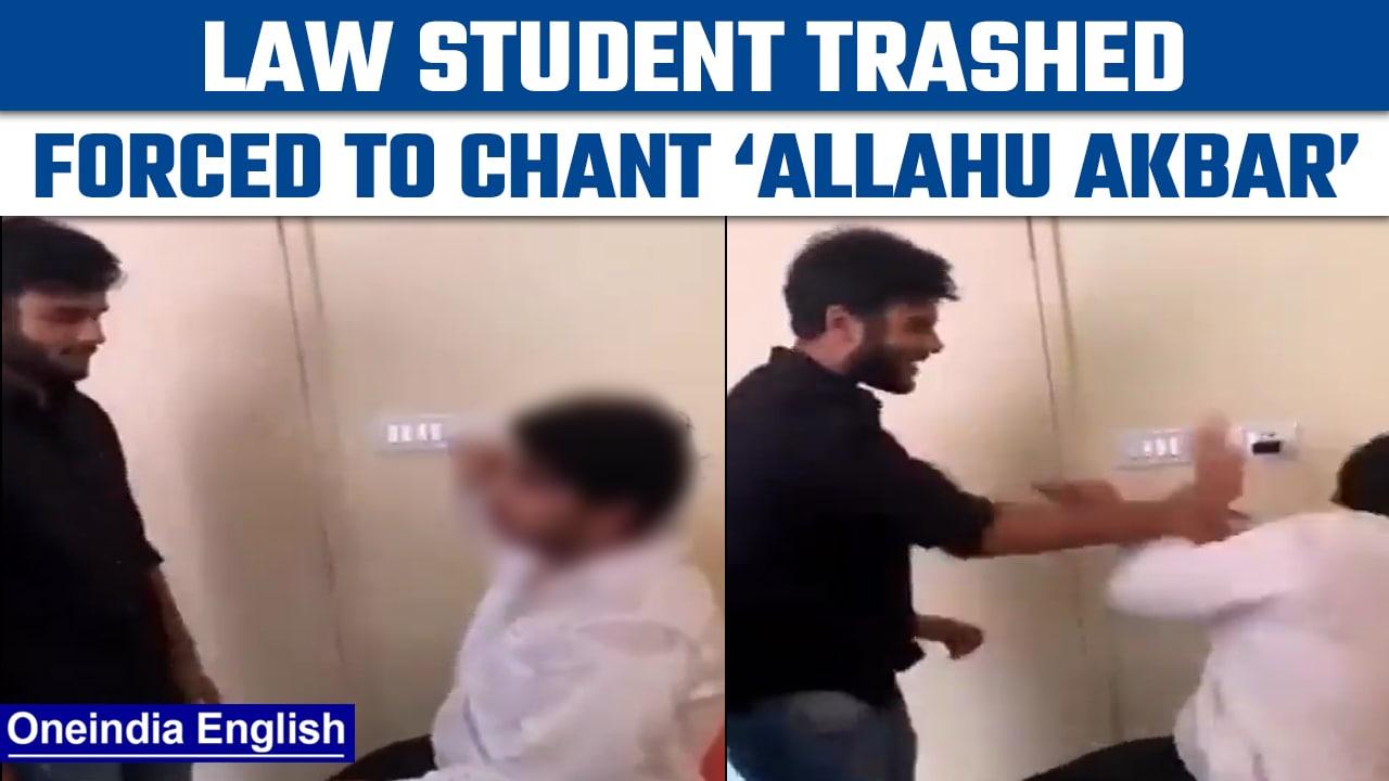 Hyderabad: A student trashed, forced to chant ‘Allahu Akbar’ | Oneindia News *News