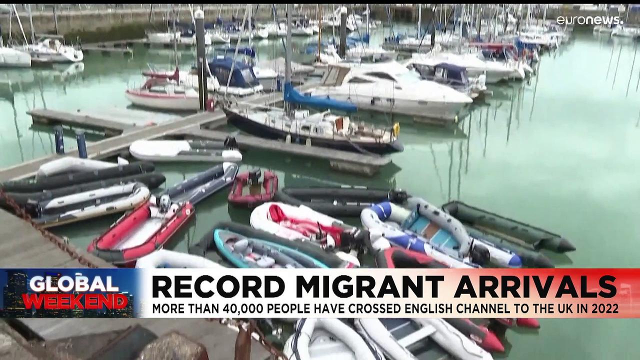Record 40,000 migrants cross English Channel so far this year