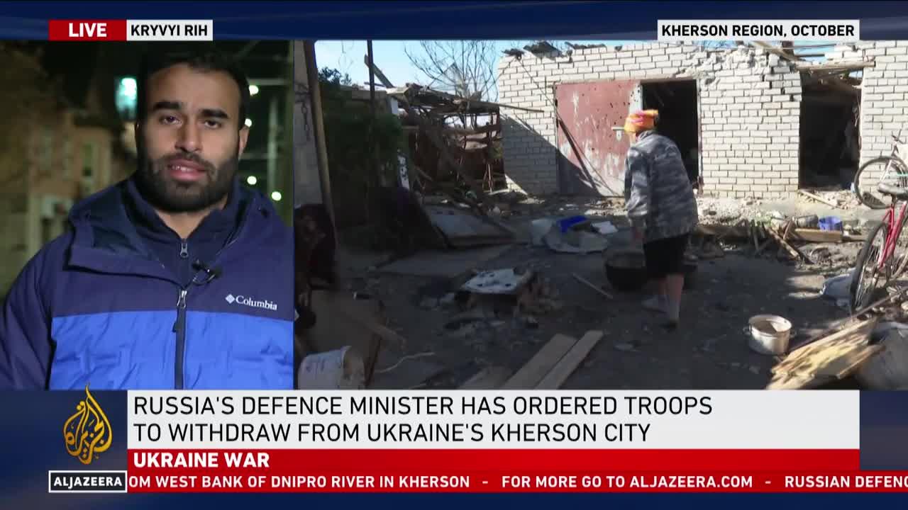Ukraine war: Russia orders troops to withdraw from Kherson city