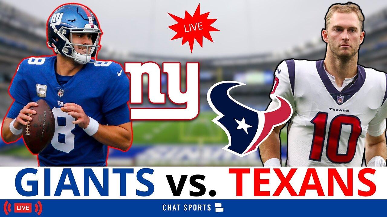 Giants vs. Texans Streaming Scoreboard, Play-By-Play, Highlights, Stats & Updates | NFL Week 10