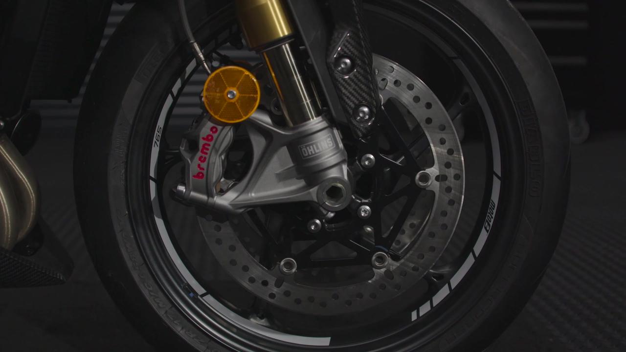 The new Triumph Moto2 Limited Edition Bike Details Studio Preview