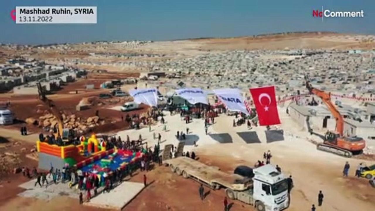 Turkey inaugurates village for displaced Syrians in Idlib