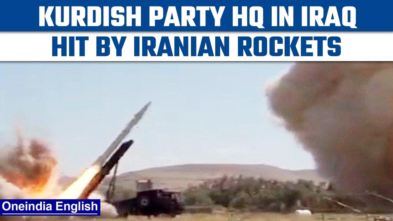 Iran rockets hit Kurdish party HQ near Iraq’s Erbil, 1 killed | Oneindia News *International