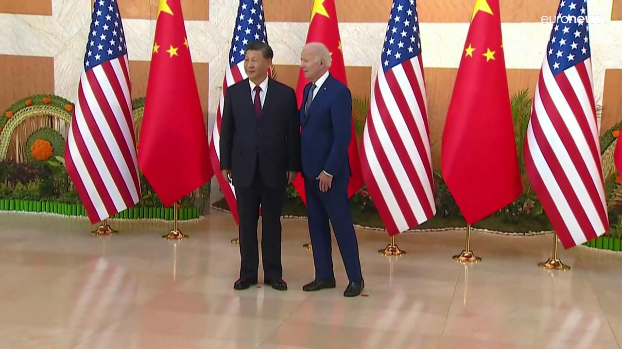 Biden and Xi meet in person for the first time as presidents