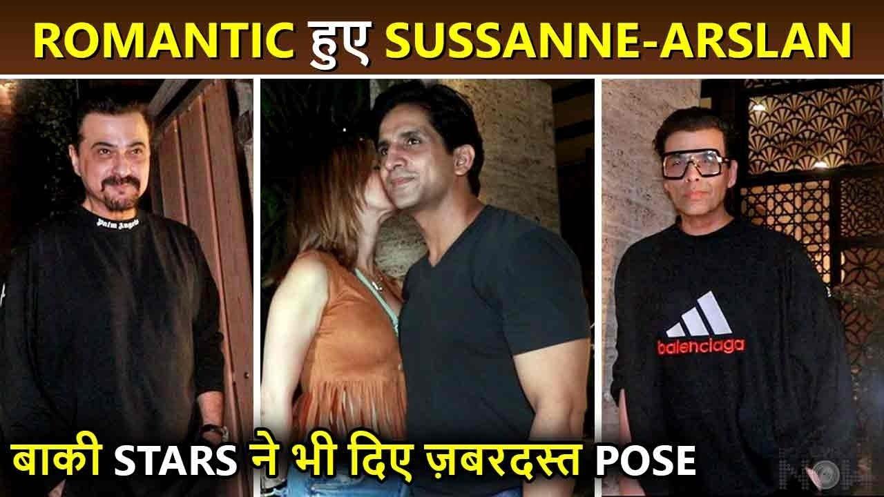 Lovebird Sussanne-Arslan Get Romantic In Front Of Media, Karan, Sanjay And Other Give Poses