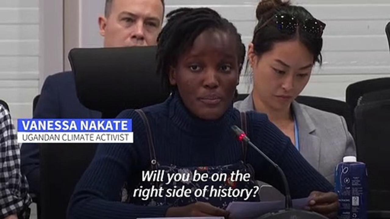 Vanessa Nakate at COP27: 'Will you be on the right side of history?'