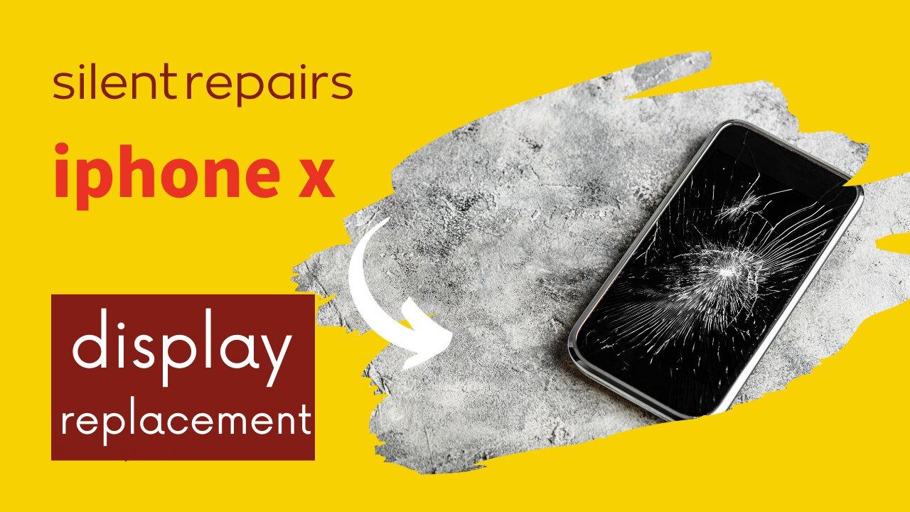 Apple Iphone X | Screen repair | Display replacement | Repair video