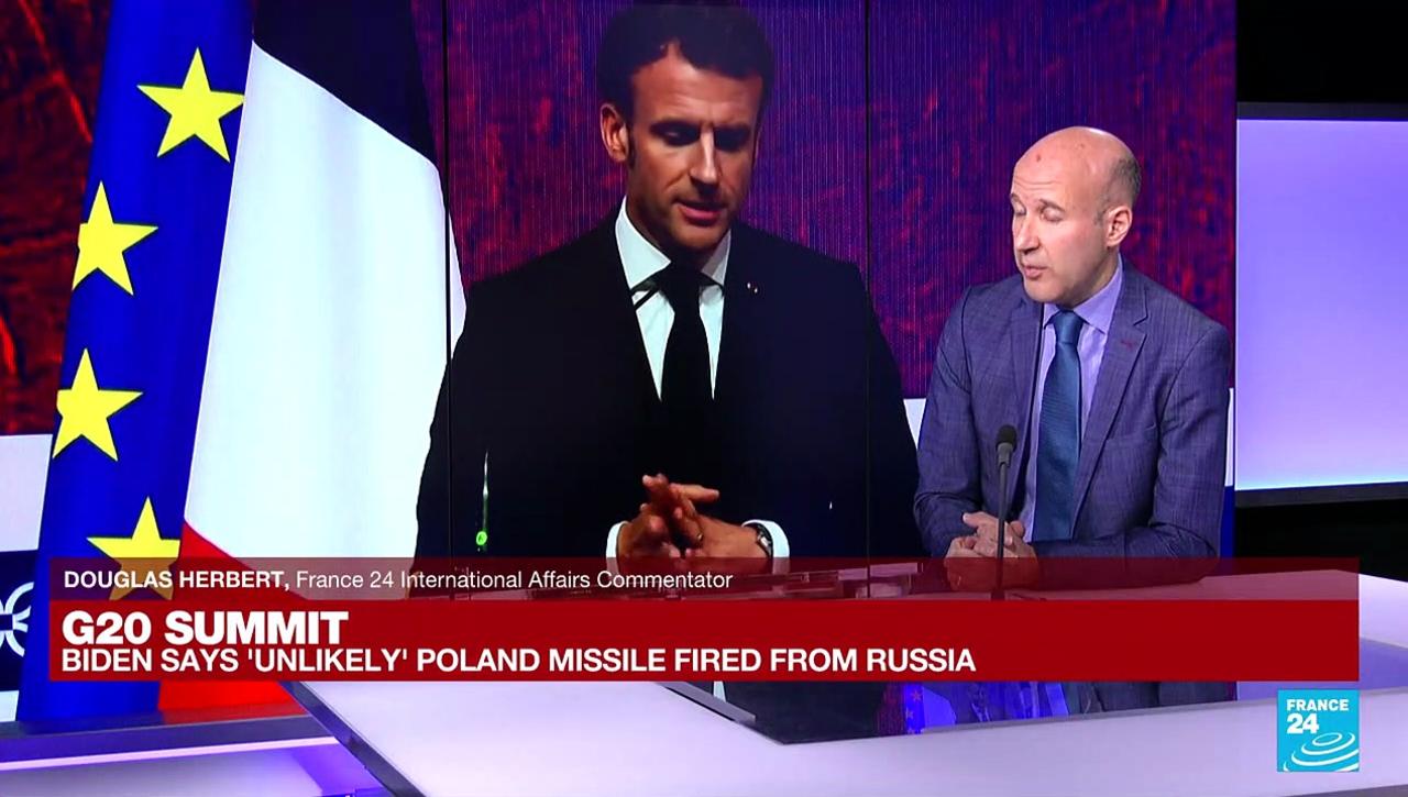 Poland missile strike: Macron avoidsblame game