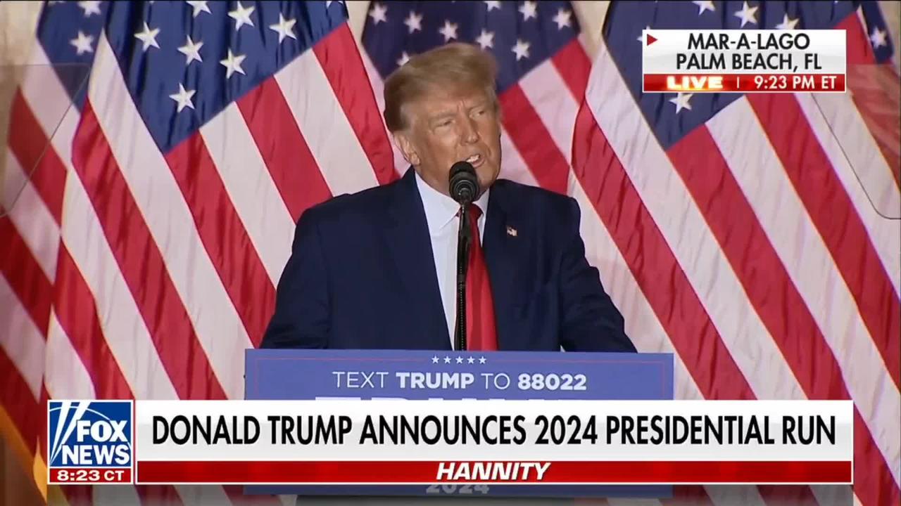 Donald Trump announces 2024 reelection run for One News Page VIDEO