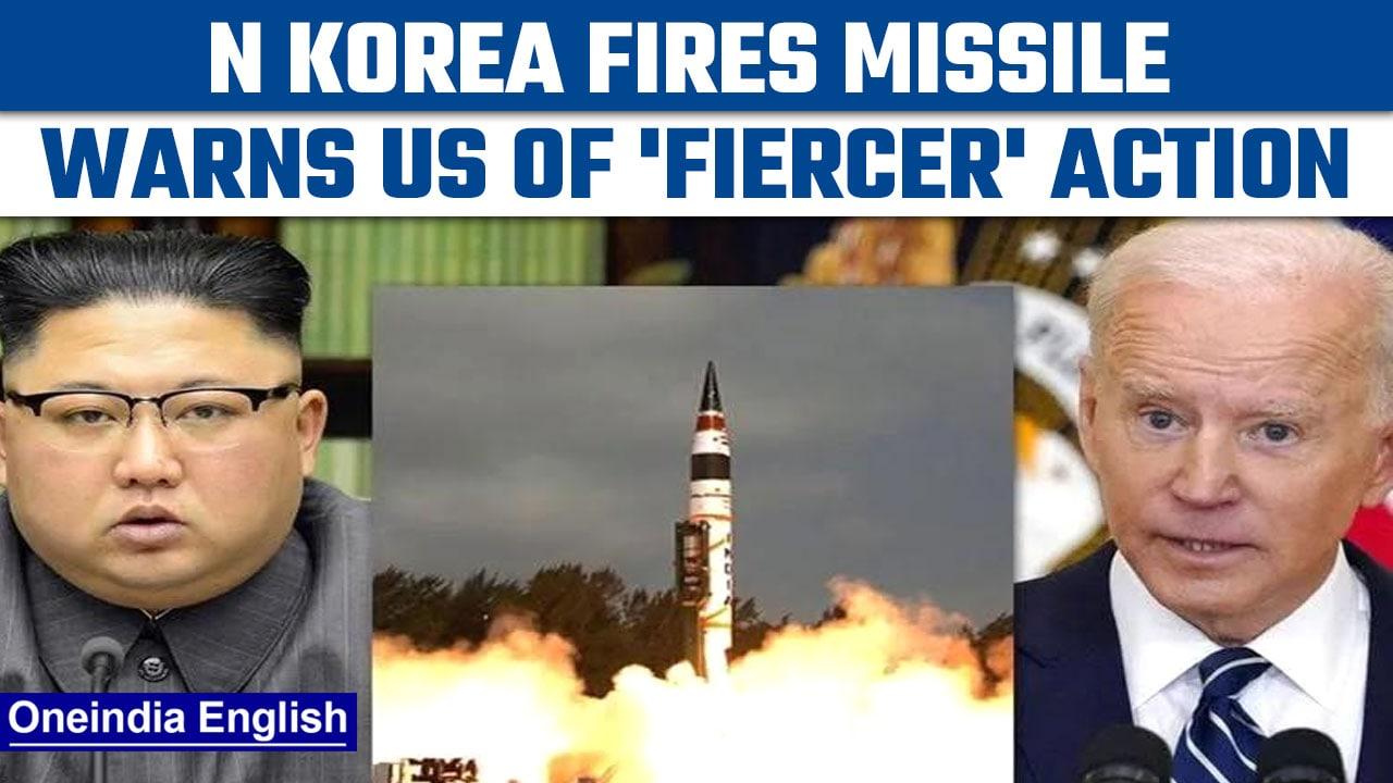 N Korea fires ballistic missile, warns US of 'fiercer military action' | Oneindia News*International