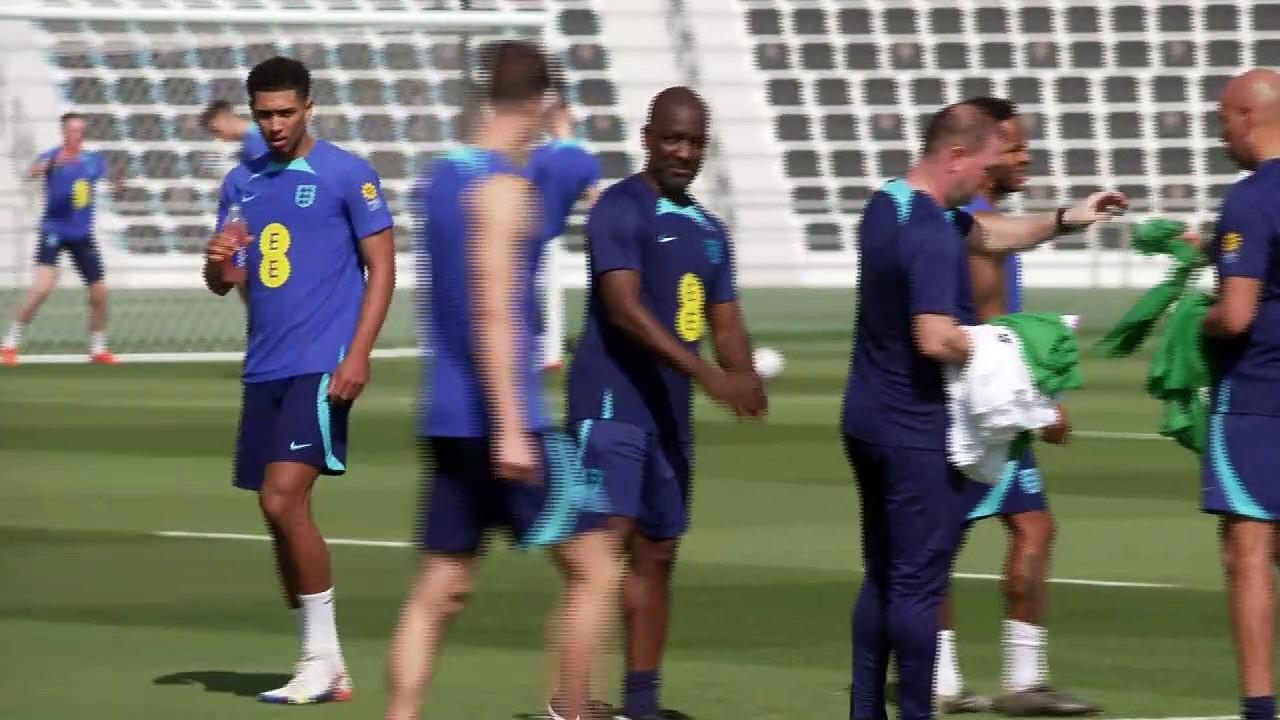 England stars train ahead of World Cup opener