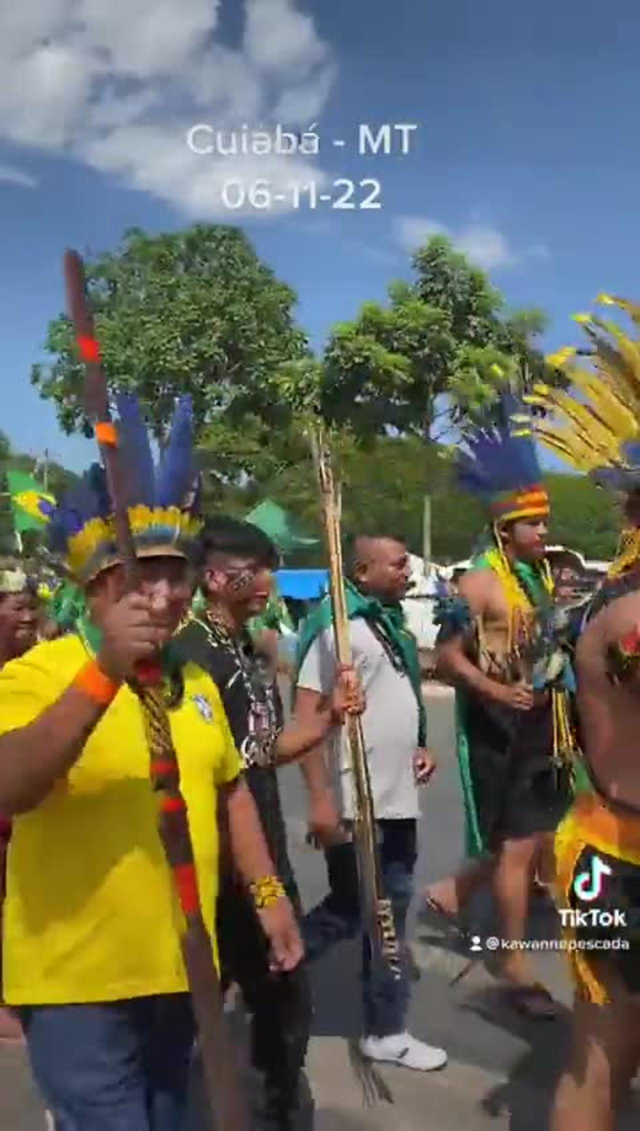 Indigeno contra election fraud in brasil