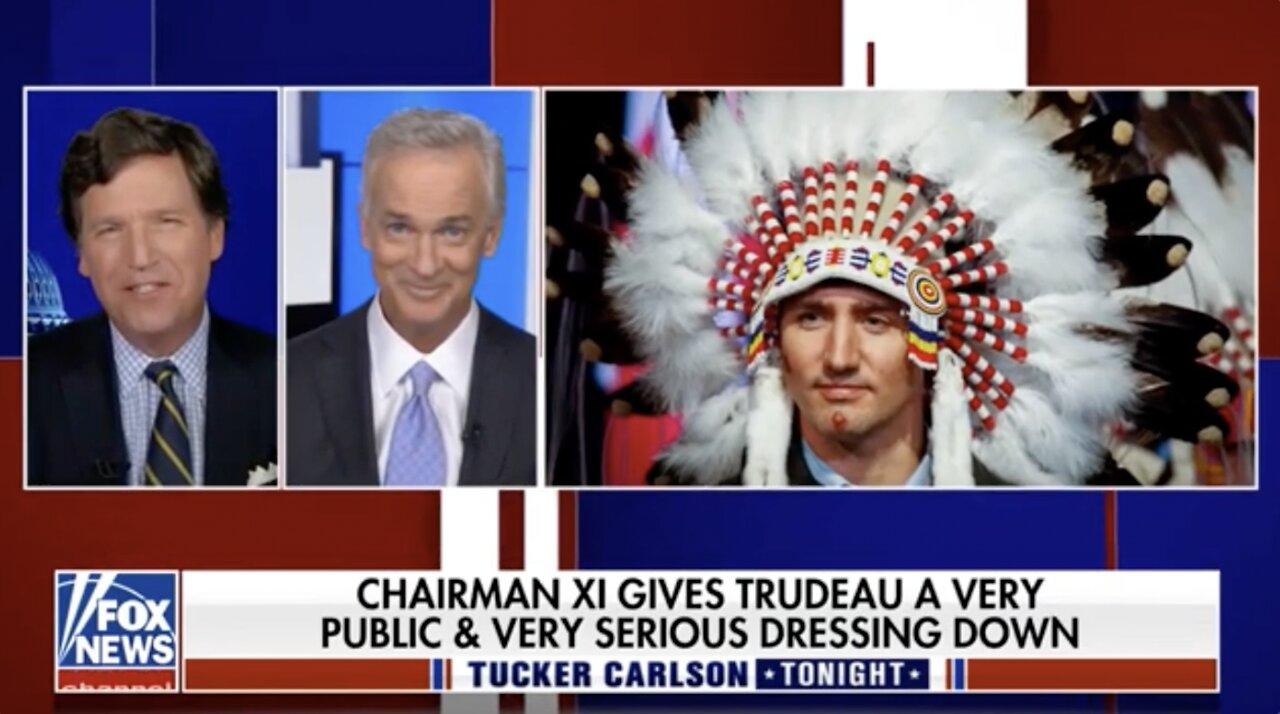 Tucker Carlson and Trace Gallagher mock Trudeau after he was scolded by Chinese President Xi