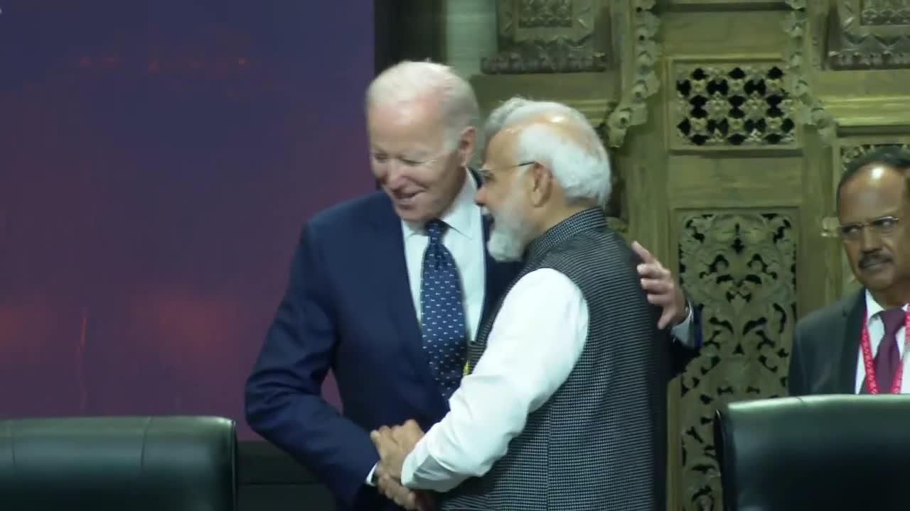 Prime Minister Narendra Modi meets US President Joe Biden at the G20 summit, Bali l PMO