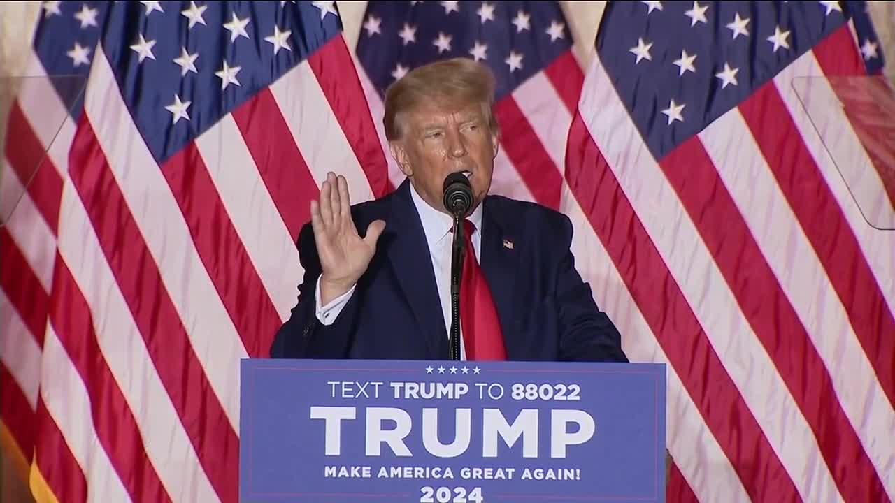 BEST FOR USA RIGHT NOW - Former President Trump announces 2024 presidential bid
