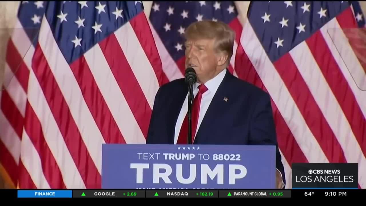 Donald trump announces 2024 Presidential campaign