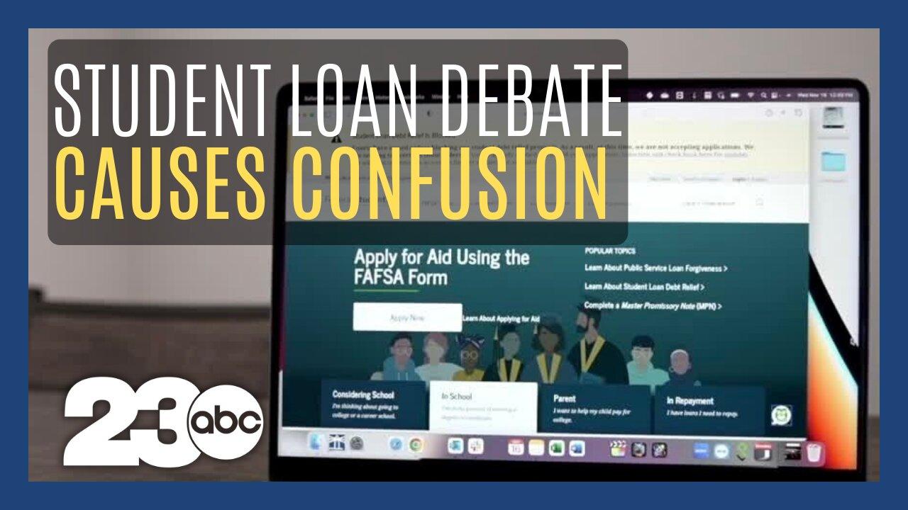 Student loan forgiveness debate causes confusion