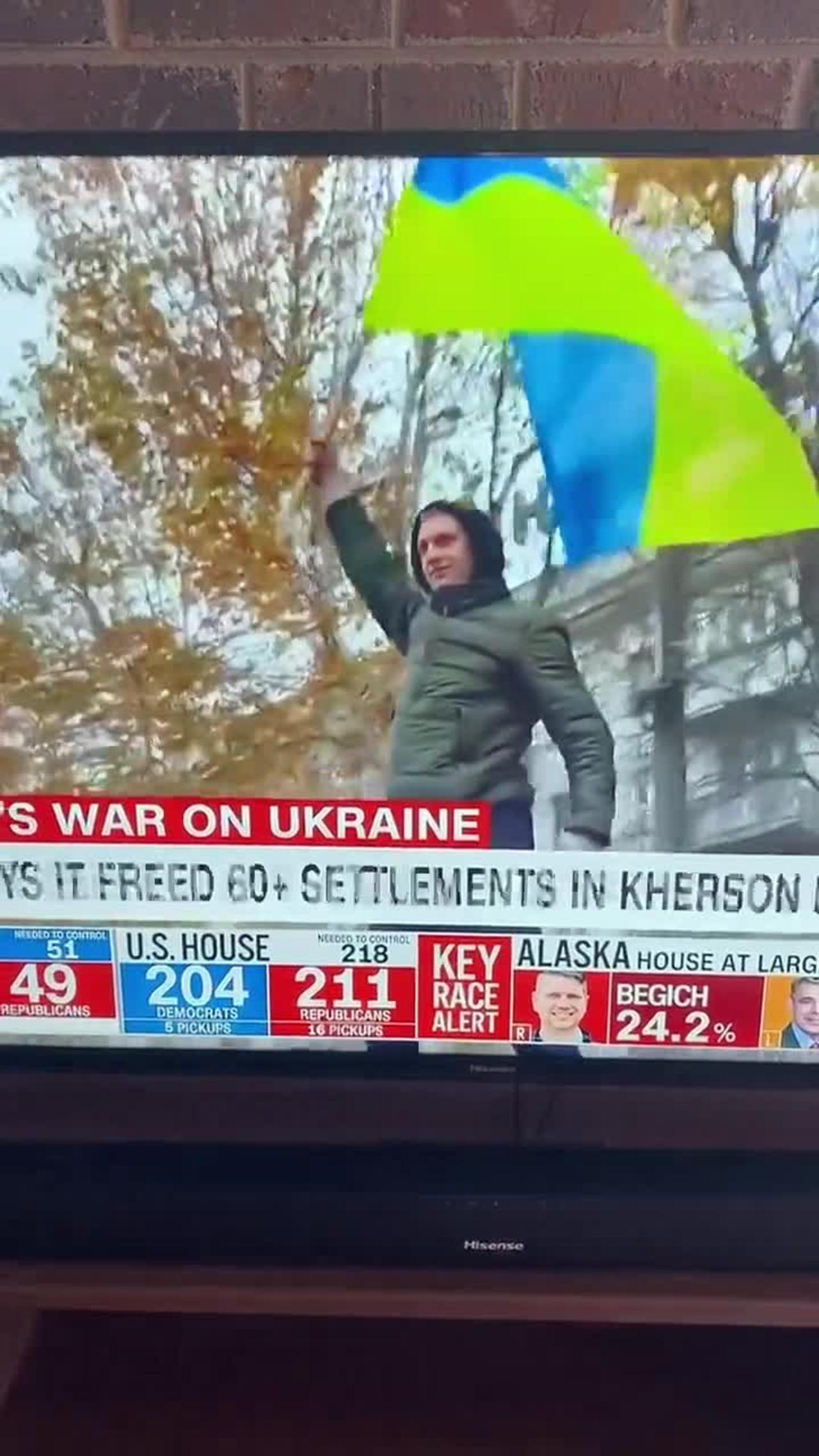 MSM showing Ukrainians celebrating the liberation of Kherson