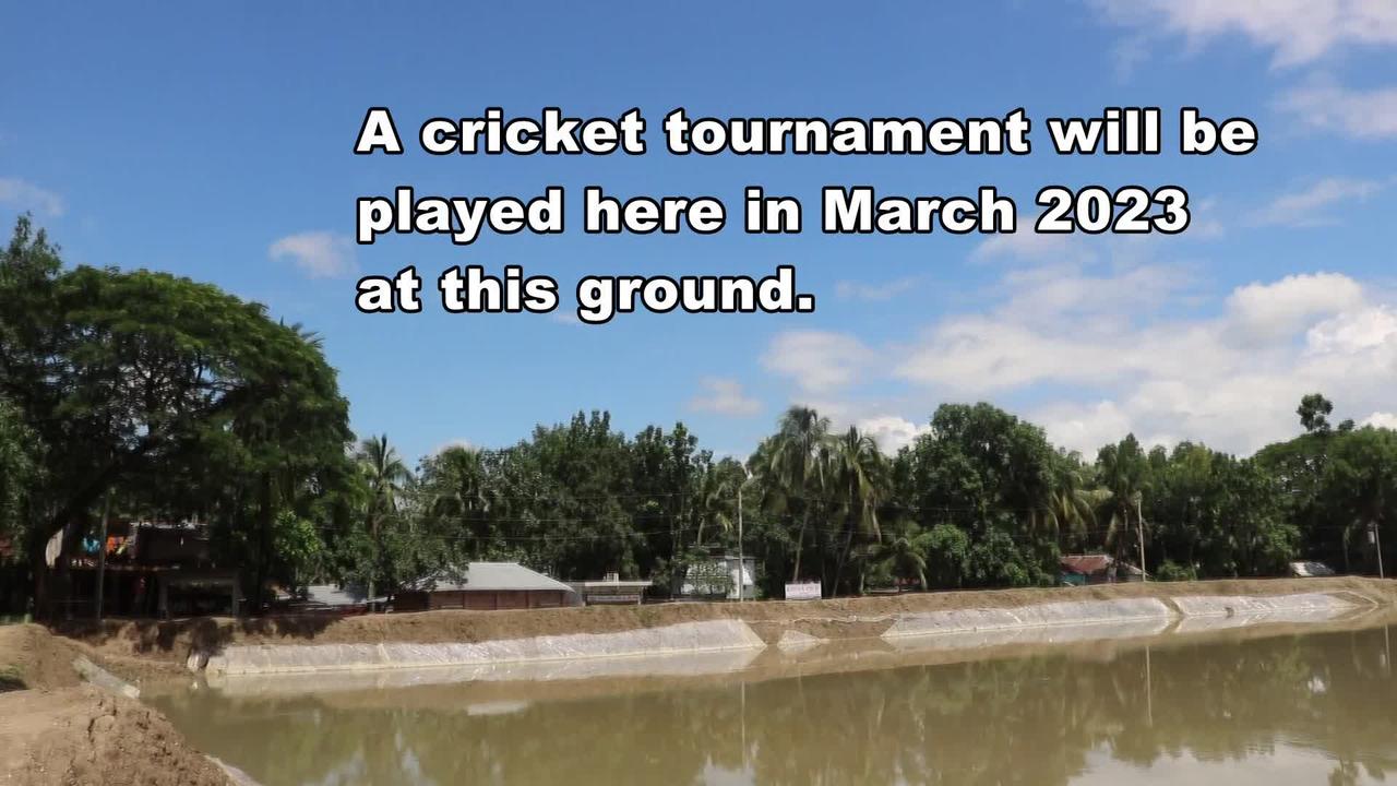 Legendary cricketer Mashrafe Bin Mortaza built a cricket ground in the village of Bangladesh.