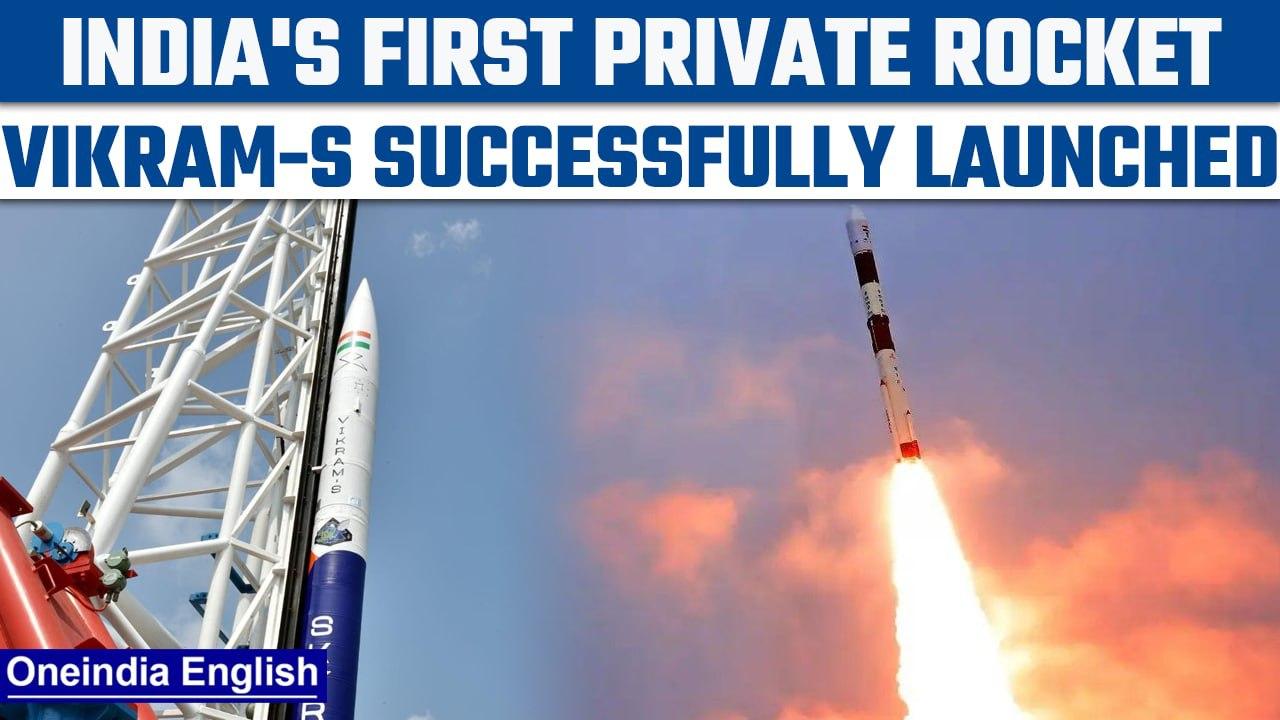 ISRO successfully launches Vikram-S, India’s first privately developed rocket | Oneindia News