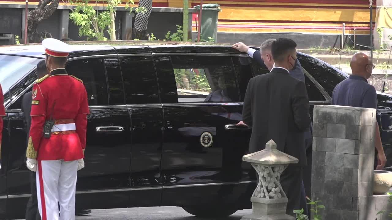 President of the United States Joe Biden's Arrival to Bali Grand Forest Park