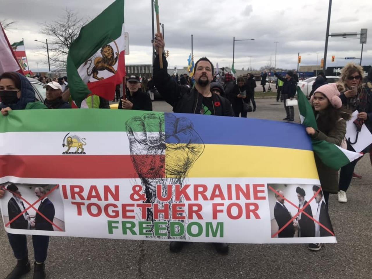 Free Ukraine & Free Iran! UPA "Banderite" flag meaning & history --- Kievan Rus