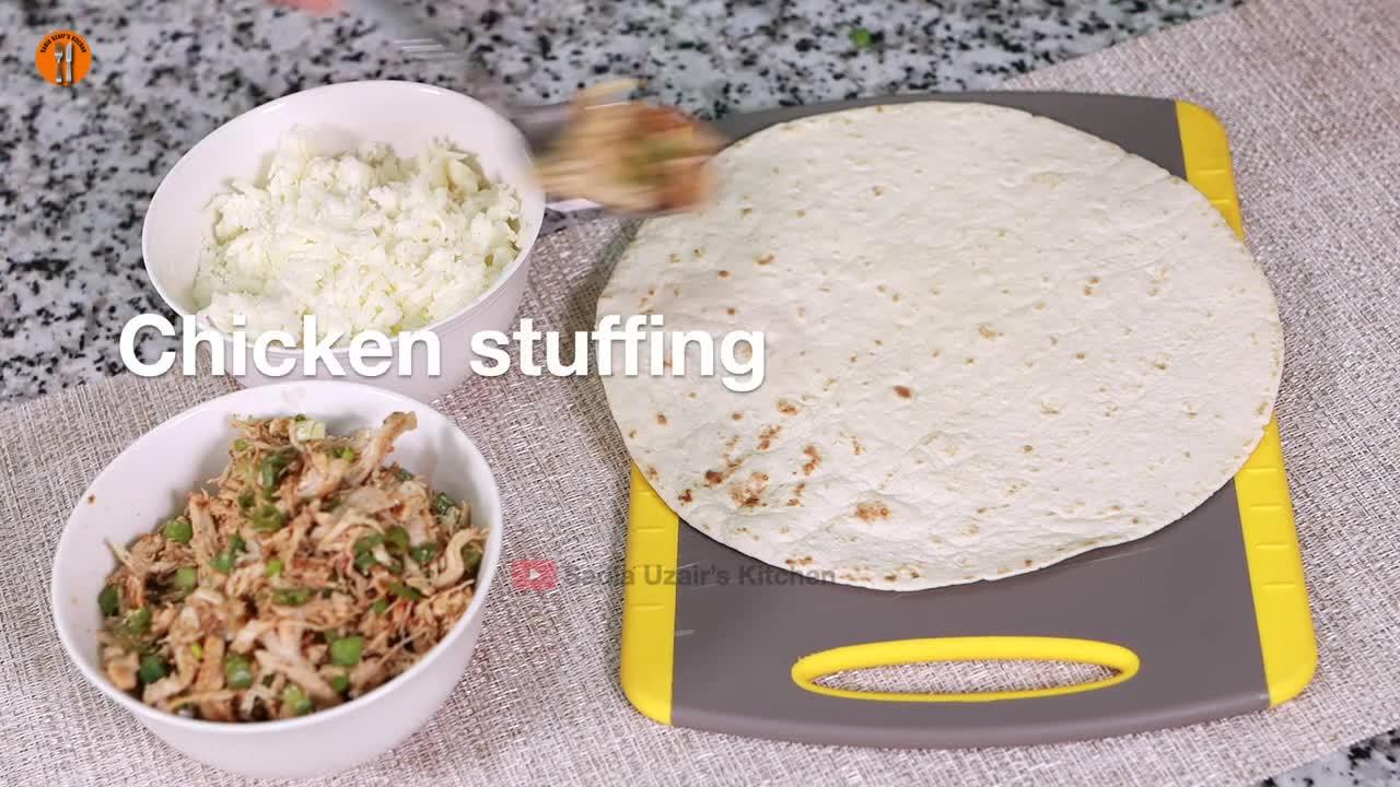 Chicken Chimichangas | Mexican Cuisine | Ramadan 2021 Special Recipe by Sadia Uzair's Kitchen.