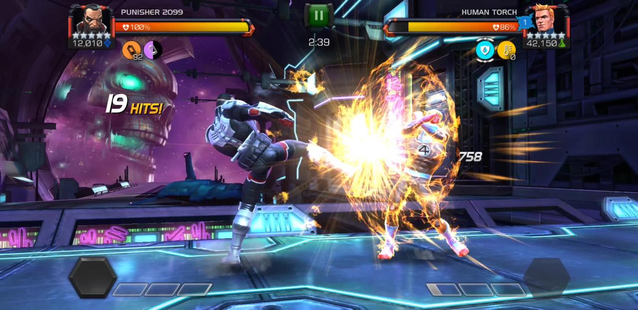 Mcoc, Punisher 2099 crushes Human Torch