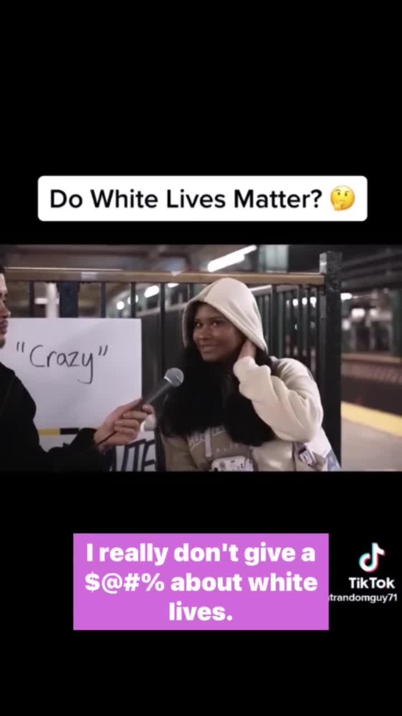 Do White lives matter?