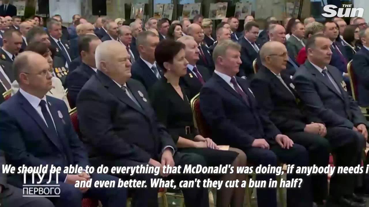 Lukashenko rants about McDonald's leaving Belarus, 'Who wants to eat it-'