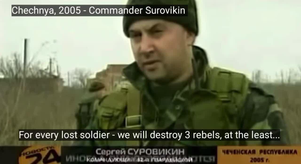 Not his first rodeo..."General Armageddon" in Chechnya, fighting Western - funded Wahhabists in 2005