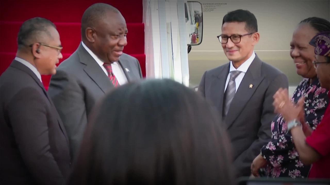 arrival of the president of south africa at the G20 summit