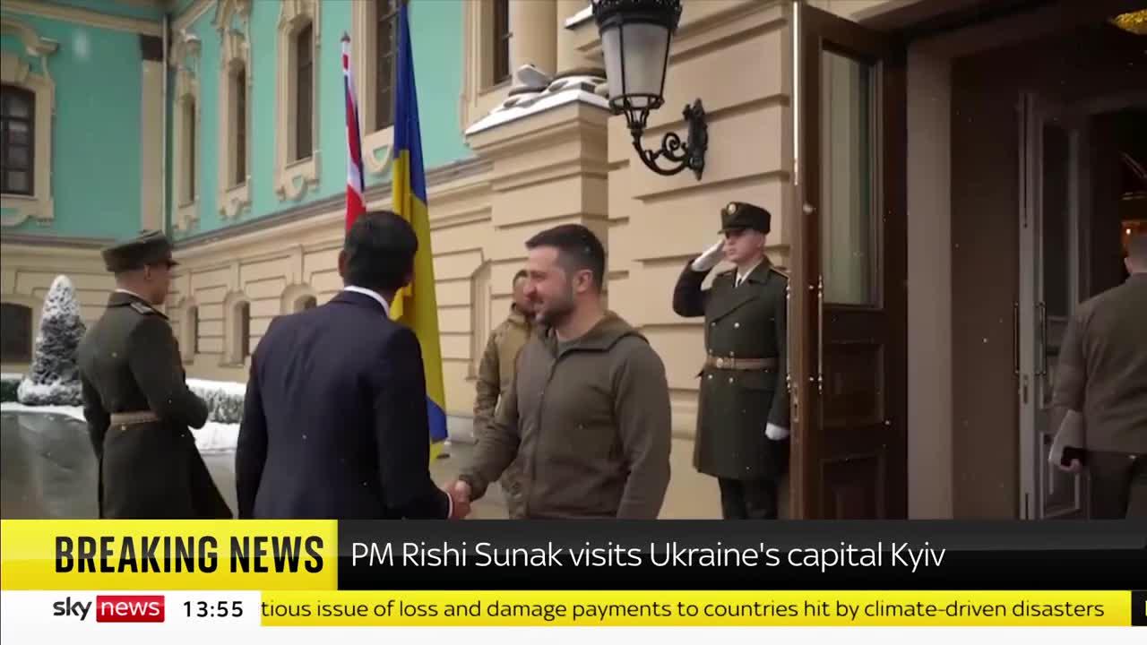 PM  Rishi sunak first visit to Ukraine,Kyiv