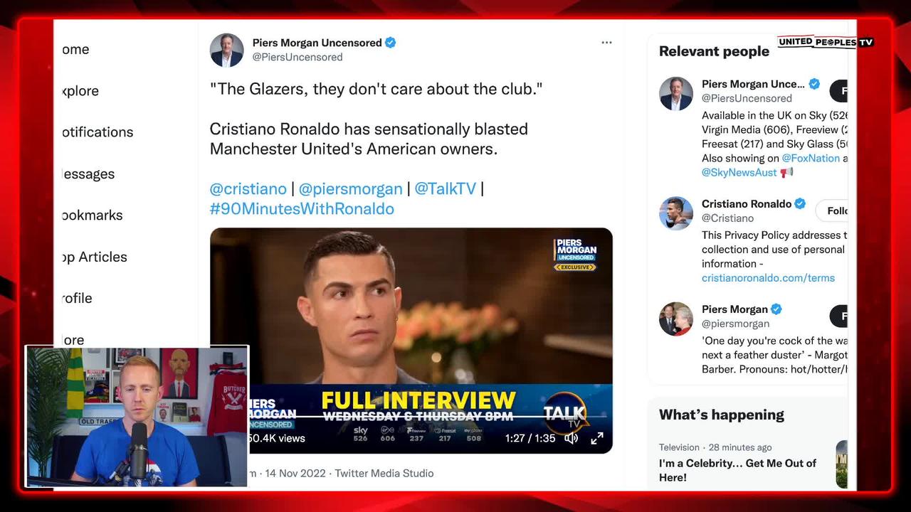 Ronaldo Attacks The Glazers: "They DON'T CARE About Man Utd" | Piers Morgan Interview REACTION