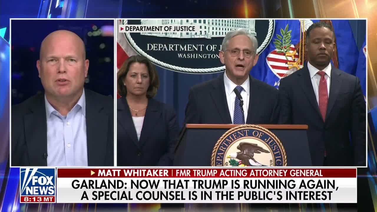 Former Trump acting AG Matt Whitaker responds to DOJ's latest stunt