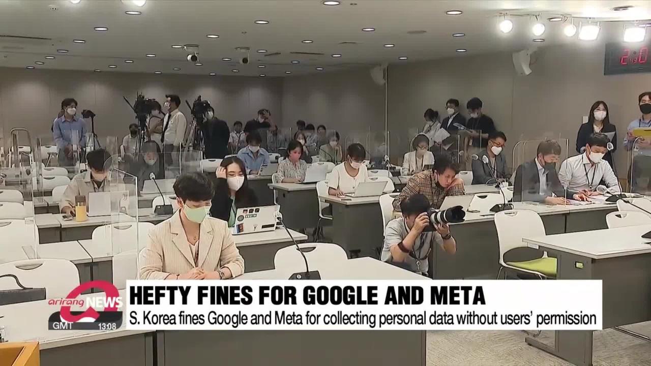 S. Korea fines Google and Meta for violating privacy law