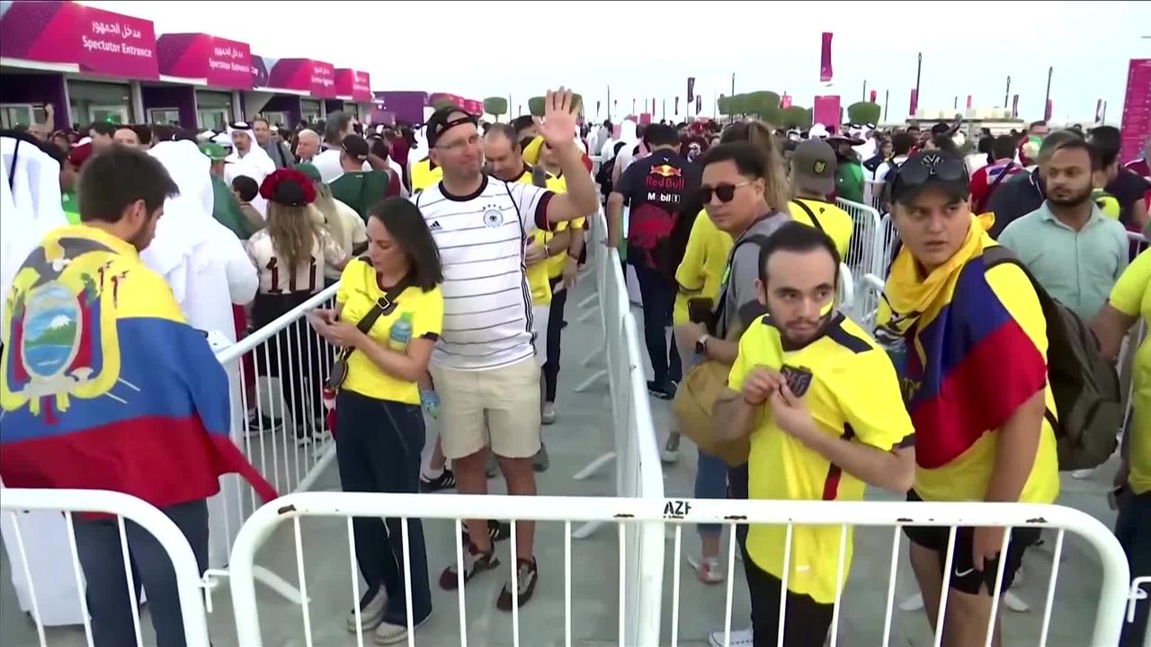 Fans in good spirits celebrate World Cup opening