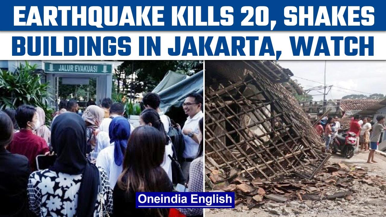Indonesia: 20 dead as 5.4 magnitude earthquake shakes buildings in Jakarta | Oneindia News *Breaking