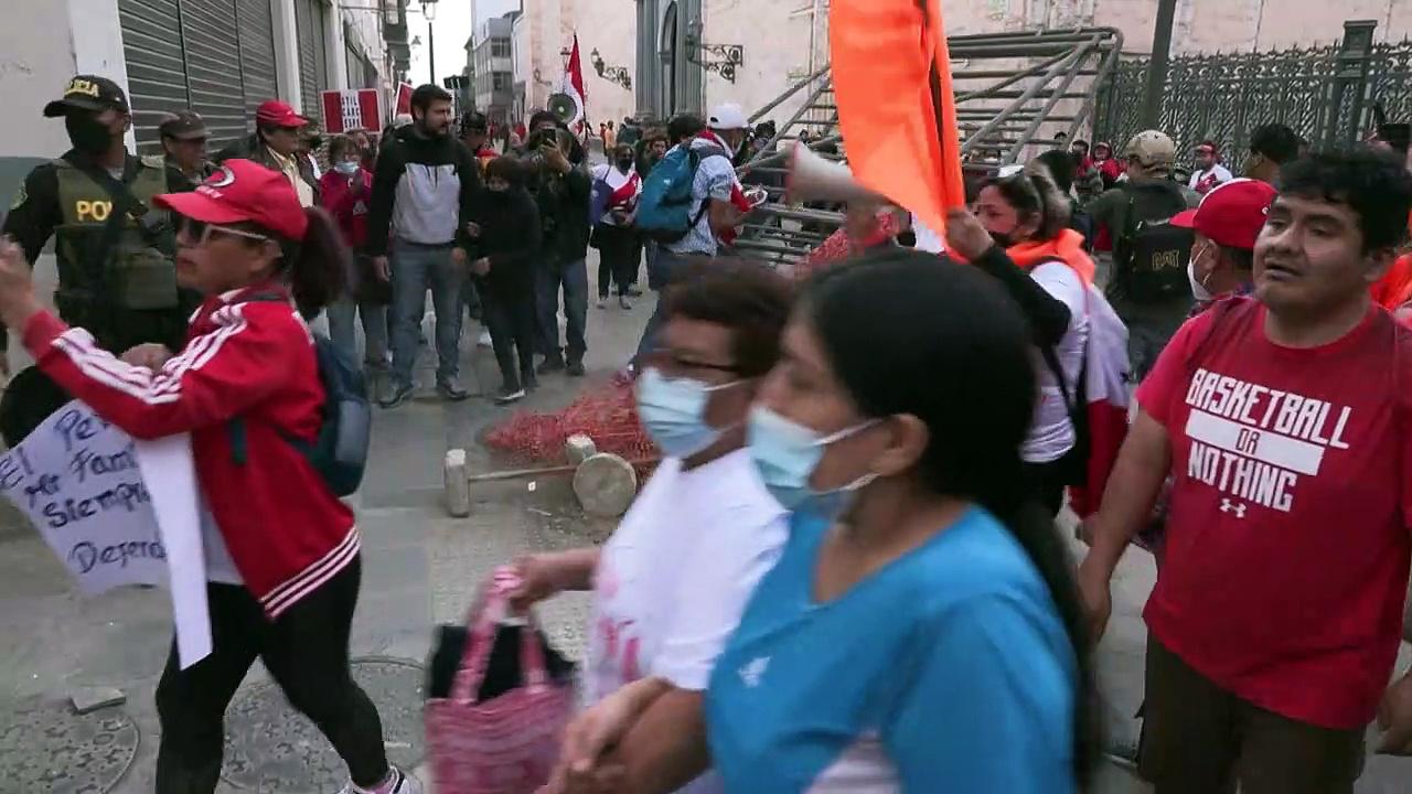 Protest in Lima ahead of OAS mission visit to Peru
