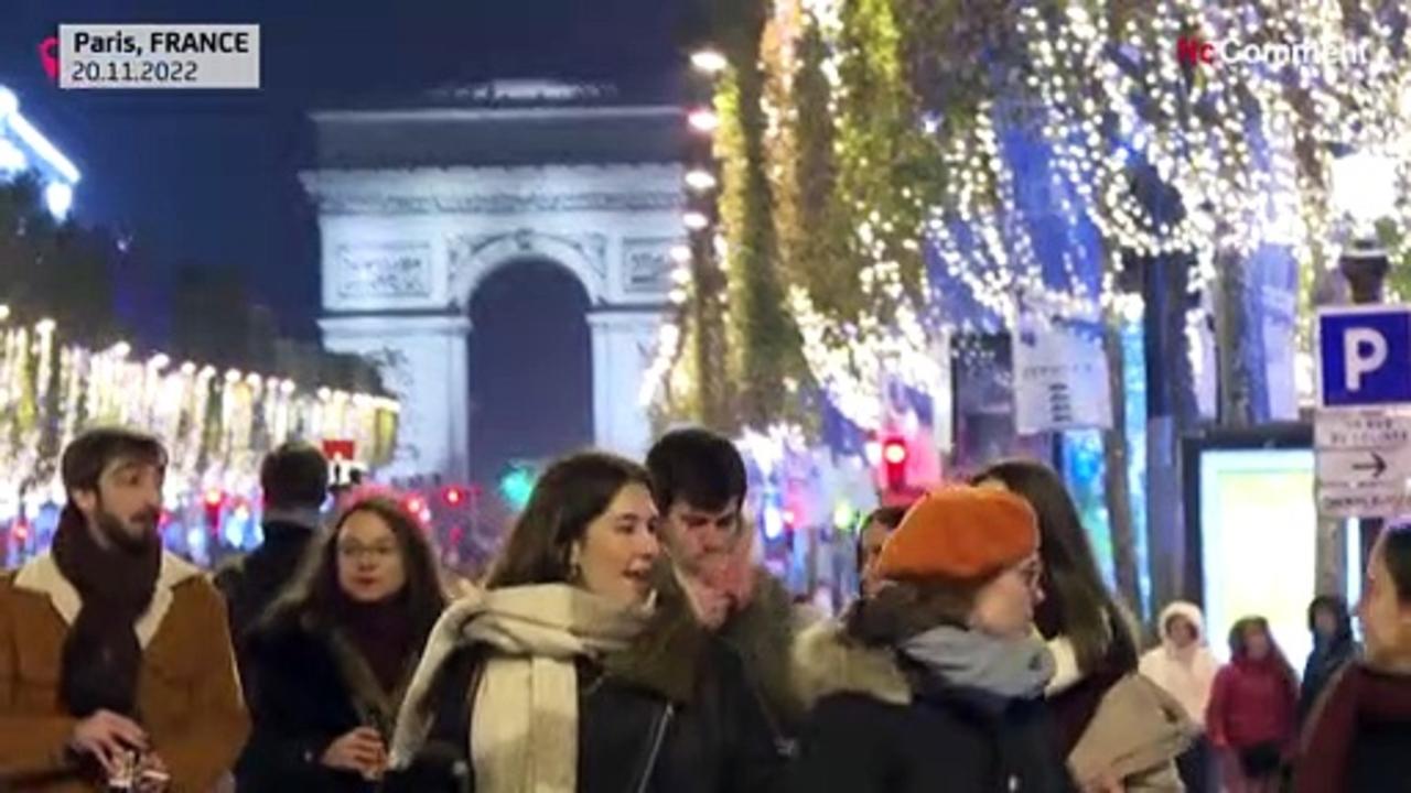 Christmas Illuminations on the Champs-Élysées kick off holiday season in Paris