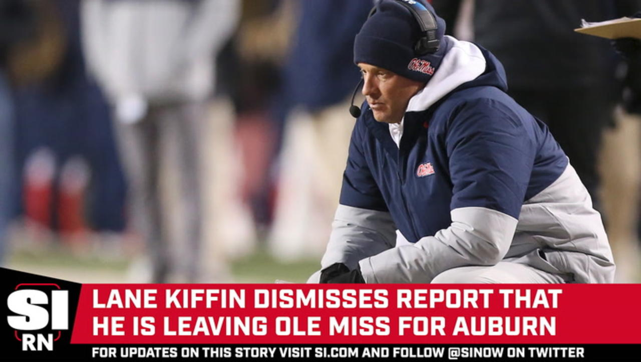 Lane Kiffin Dismisses Report He is Leaving Ole Miss for Auburn