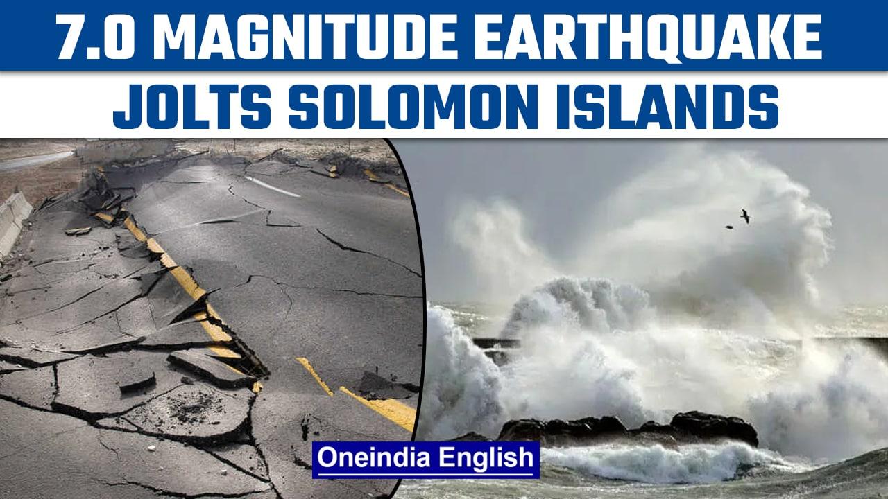 Solomon Islands: 7.0 magnitude earthquake hits southwest of Malango; tsunami alert | Oneindia News