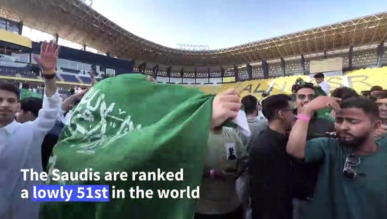 World Cup: Saudis celebrate shock win over Messi's Argentina