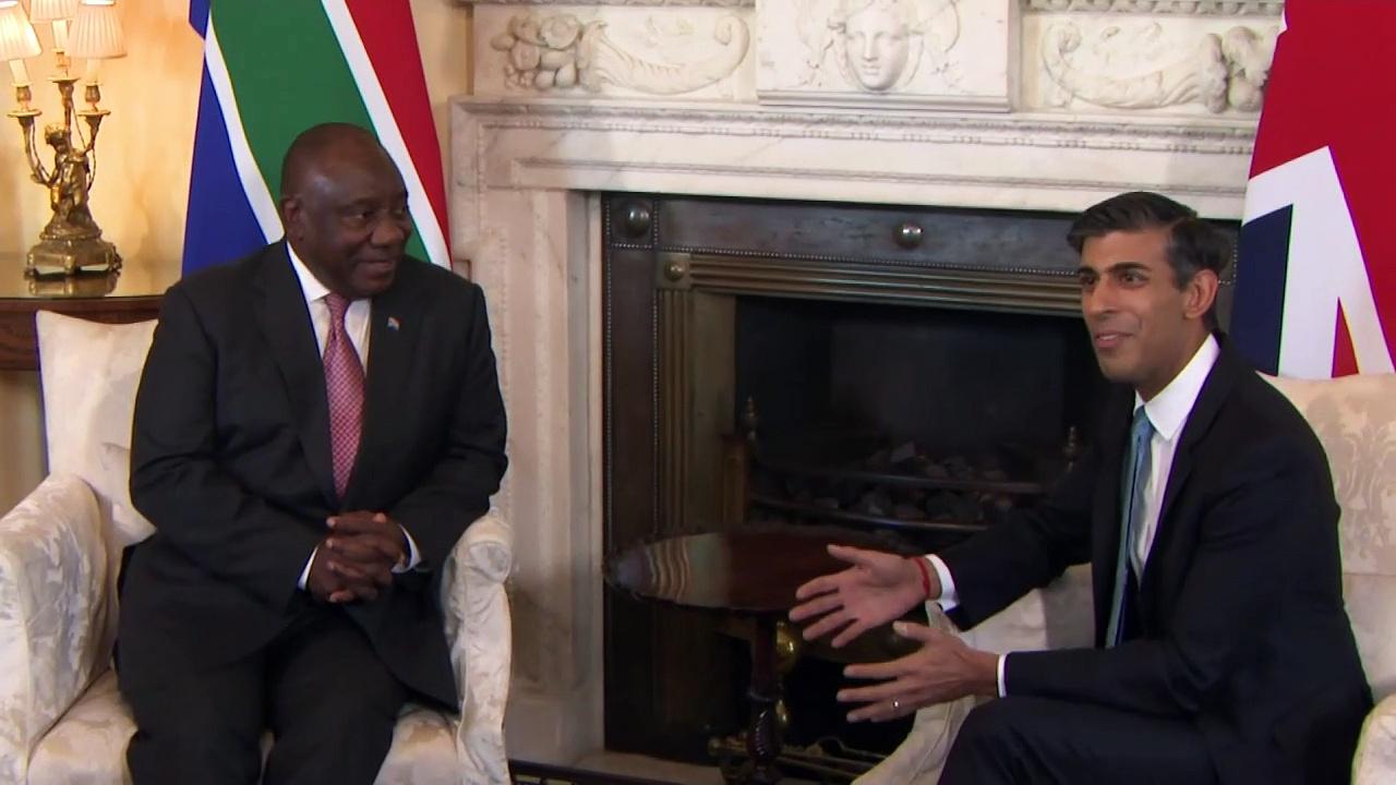 PM meets South African President at 10 Downing Street
