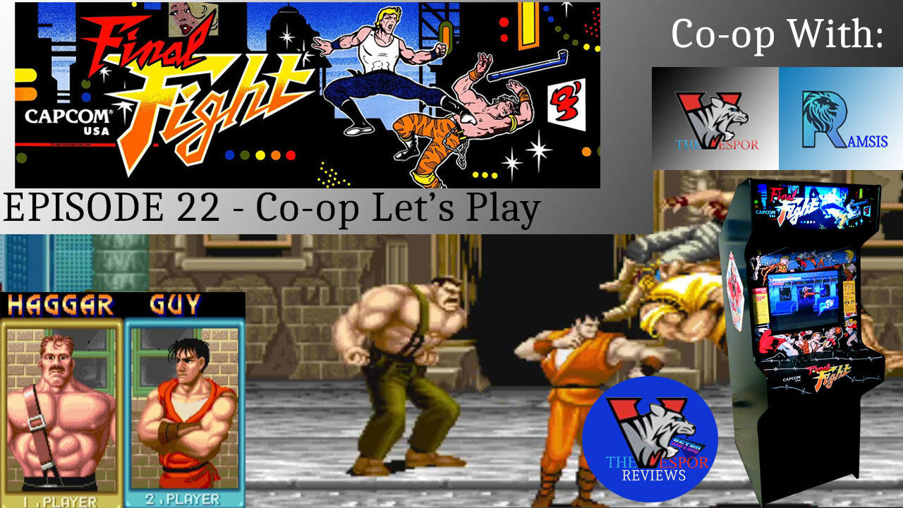 Retro Arcade Gameplay | Final Fight - Arcade Let's Play -  Haggar and Guy | Co-Op | Commentary