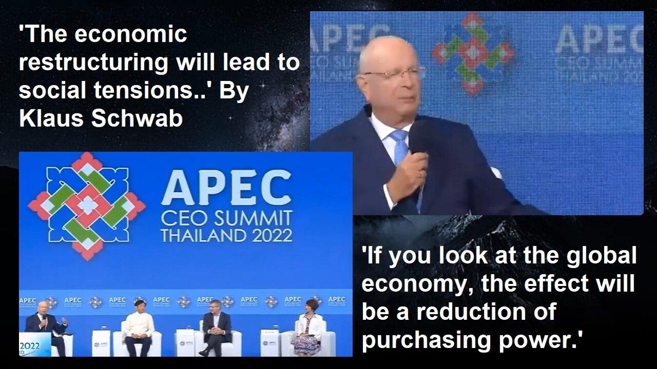 Klaus Schwab-Restructuring Economy Means Reduced Purchasing Power & Social Tensions