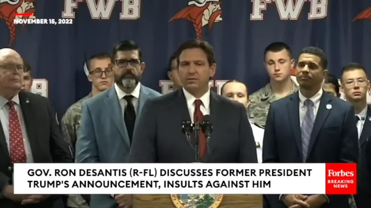 JUST IN: DeSantis Responds To Trump's Insults Against Him, Tonight's Possible 2024 Announcement