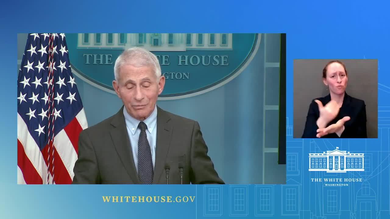 Fauci urges Americans to get vaccinated in final White House briefing before stepping down