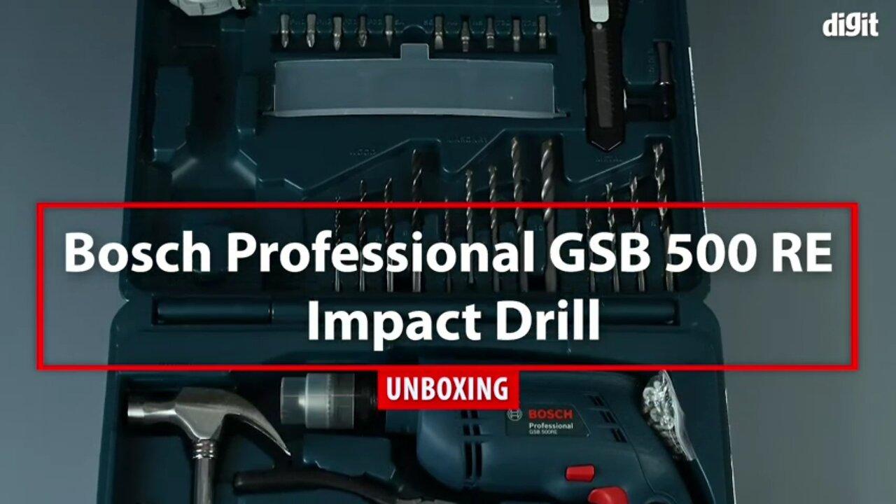Unboxing of Bosch GSB 500W RE Corded -Electric Drill Tool Set
