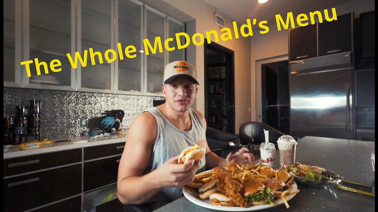 Eating Everything On The McDonald's Menu! - Deleted Stevewilldoit video